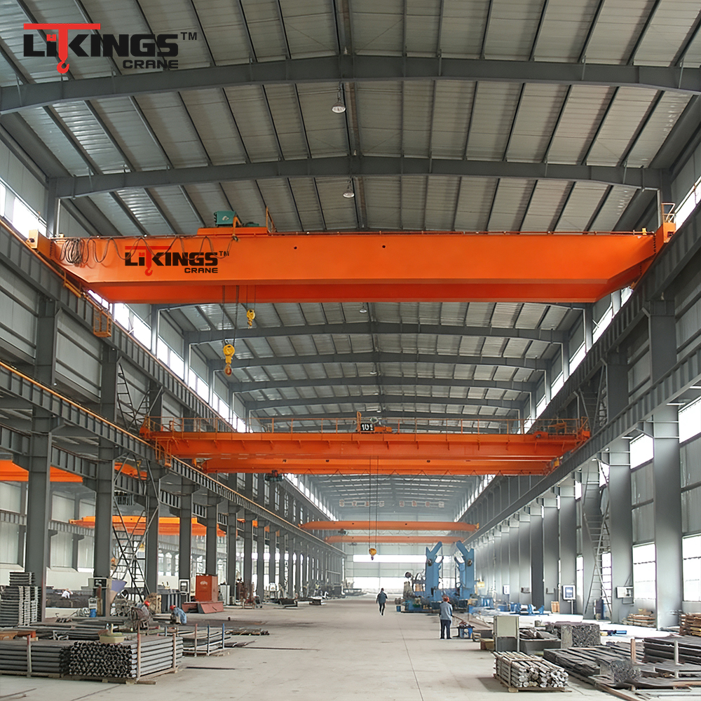 LH Double Beam Metallurgical Industry Bridge Crane Electric Hoist 30 Ton Engine Core 10.5-31.5m Span 18m Lifting Height