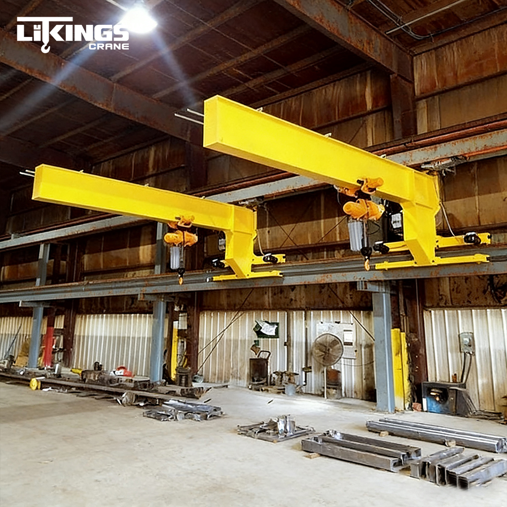 Lifting Height Electric Wall Mounted Jib Crane with Remote Control Motorized Hoisting Manual Operated for Workshop Warehouse