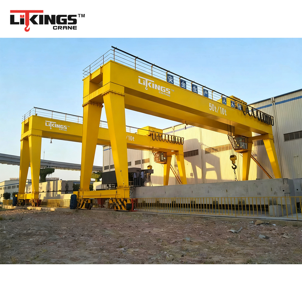 MHSB Double Beam Semi Gantry Crane Double Semi Gantry Crane for Heavy Lifting in Construction & Manufacturing